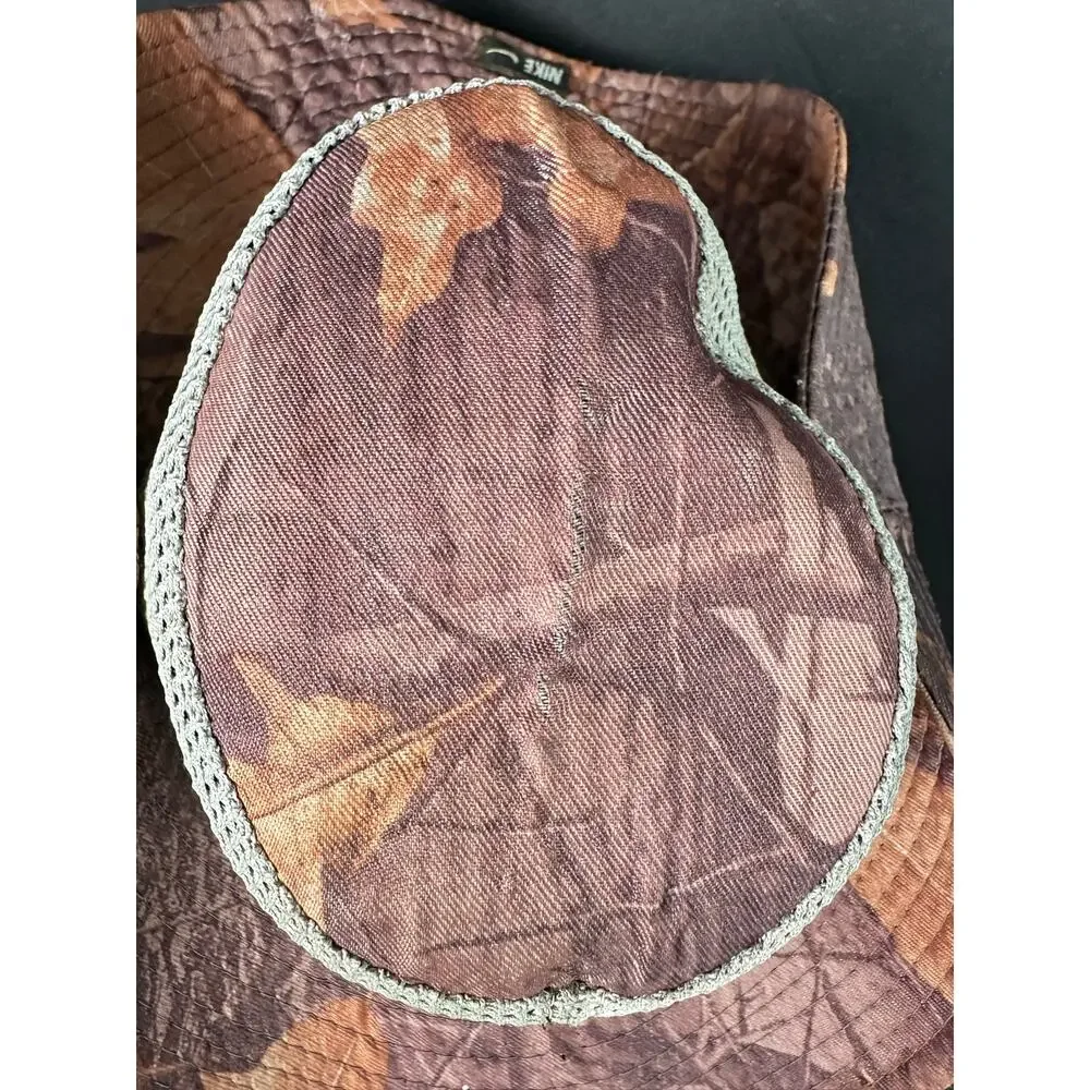 Nike Boonie Bucket Hat Red Brown Mesh Camo Unisex Side Snaps Hard to Find